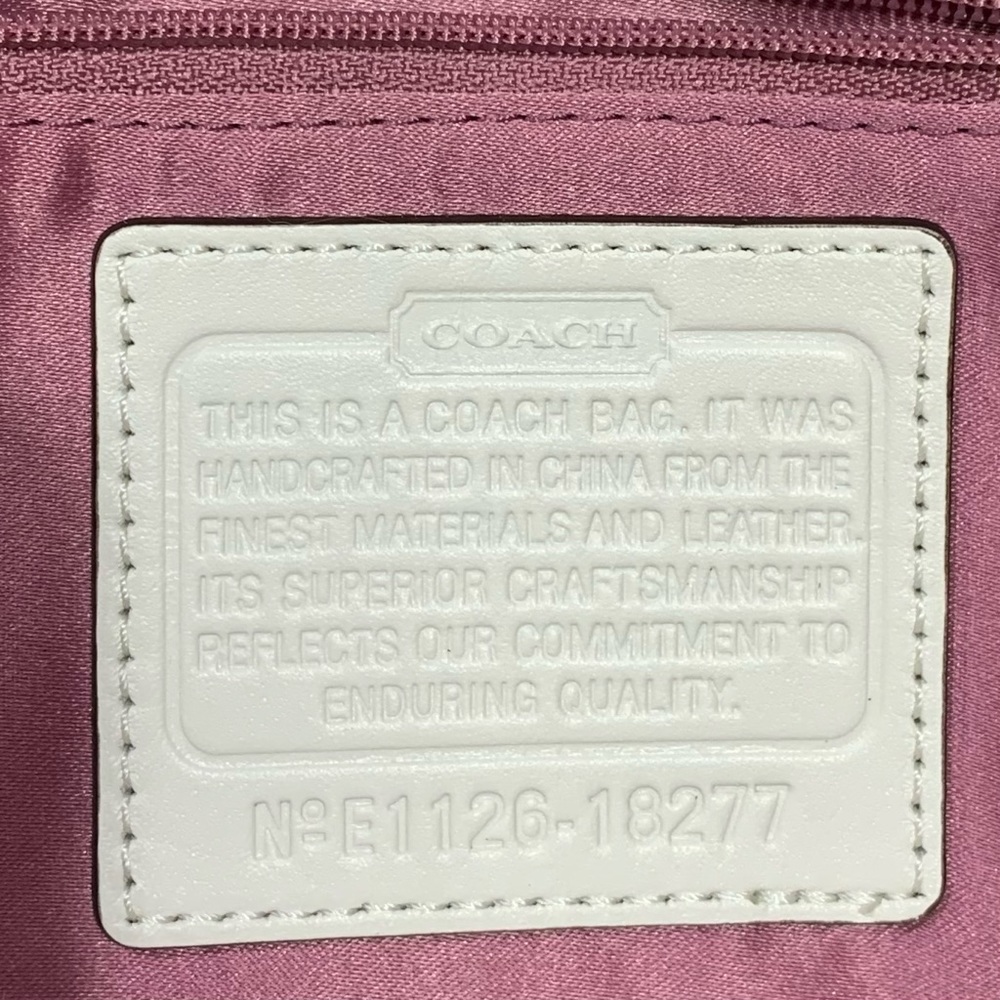 Coach Kristen Satchel Bag Classic Quiet Luxury Timeless Design Bone - Picture 9 of 15